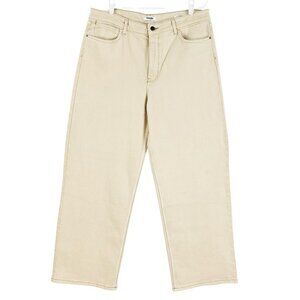 Wrangler Women's Loose Fit Straight Stretch Mid Rise Tan Denim Jeans Size 32 NWT